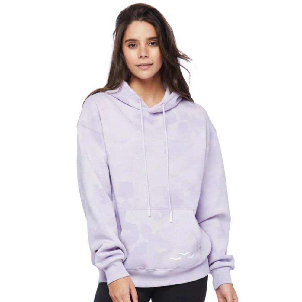 LazyPants Lavender Camo Pattern Oversized Hoodie Size:Small​